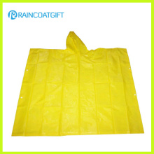 Promoción Adulto Amarillo PVC Poncho de lluvia